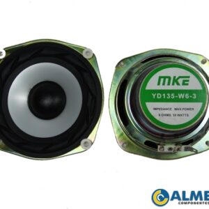 ALTO FALANTE 5,5 POLEGADAS 6 OHMS 30W C/SUSPENSAO PRATA