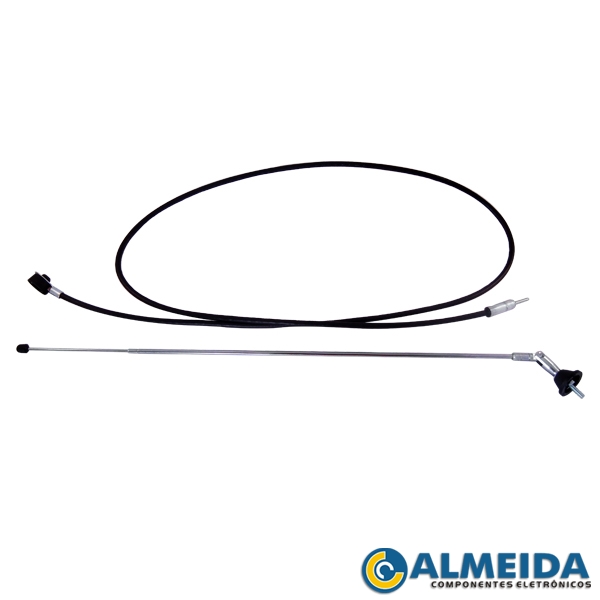 ANTENA AM/FM 2 ESTAGIOS CROMADA METALCERTA