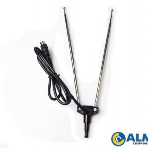 ANTENA TV DUPLA 5 ESTAGIOS HASTE 1,00MT CABO 93CM CRS-AN02 CAERUS