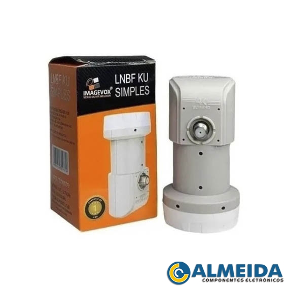 LNBF BANDA KU MONOPONTO INPUT 10.7-12.75GHZ IMAGEVOX
