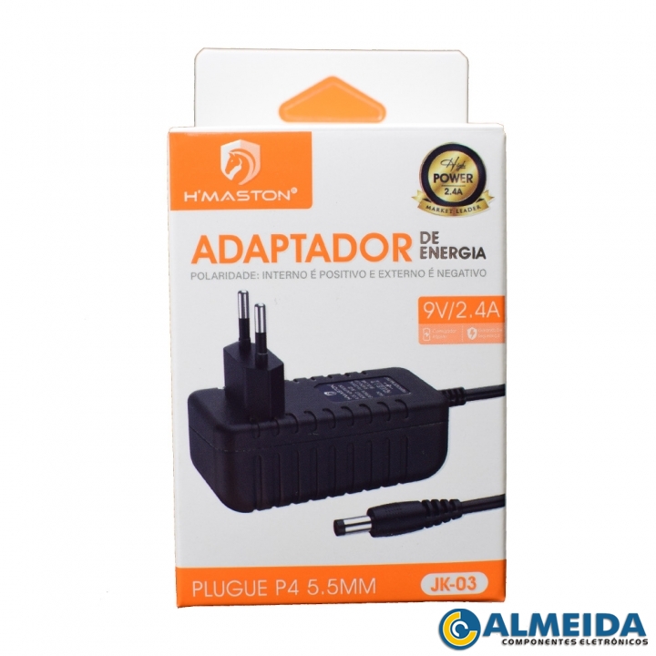 FONTE 9V 2.4A 5.5X2.1MM JK-03 H-MASTON