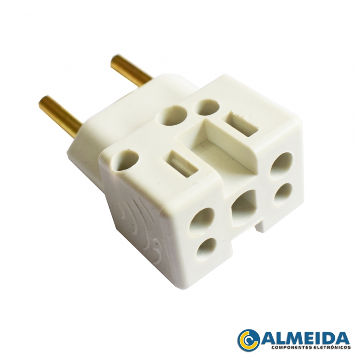 PINO ADAPTADOR BOB ESPONJA T 10A/20A QUADRADO