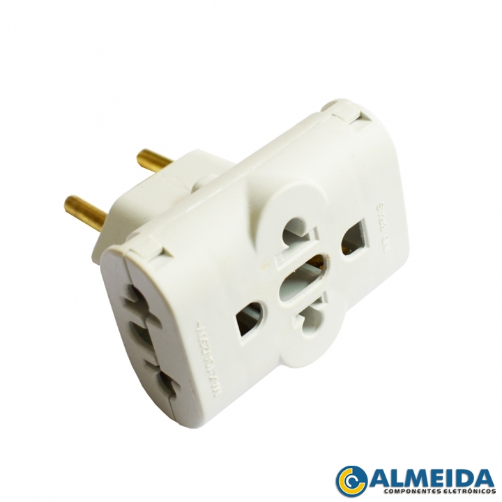 PINO ADAPTADOR TIPO T 10A UNIVERSAL BENJAMIN