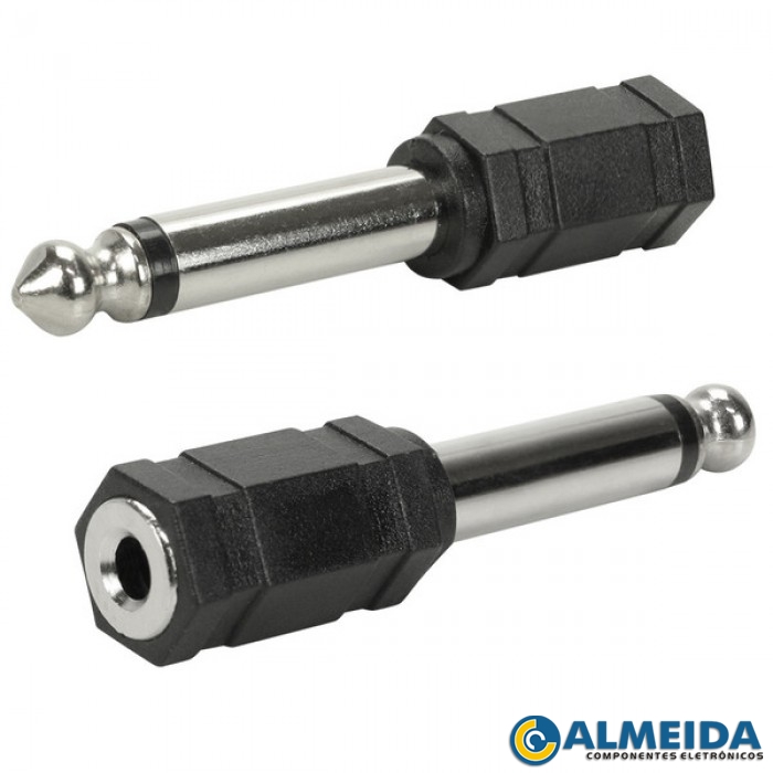 PLUG ADAPTADOR P10 MONO PARA JACK P2 MONO LE-5534 IT-BLUE