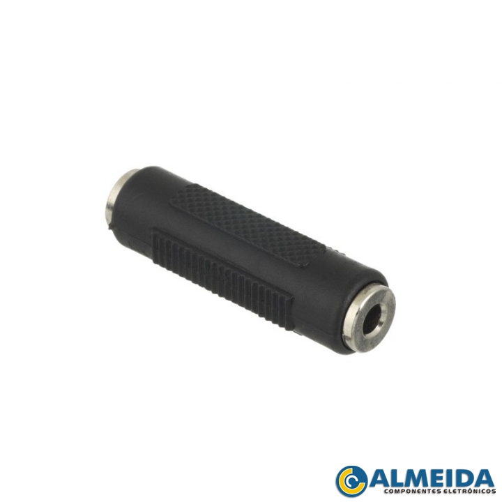EMENDA JACK P2 STEREO + JACK P2 STEREO CORPO PLASTICO