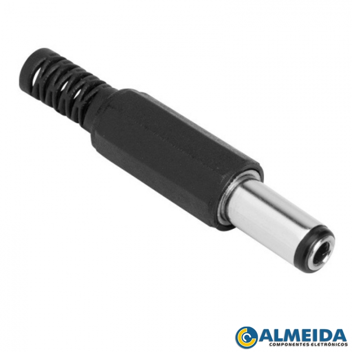 PLUG P4 5.5X2.1X9MM PLASTICO C/ RABICHO STORM