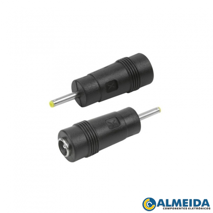 PLUG ADAPTADOR P4 5.5X2.1MM FEMEA P/ 2.5X0.7MM I MACHO (PCT 10PCS)