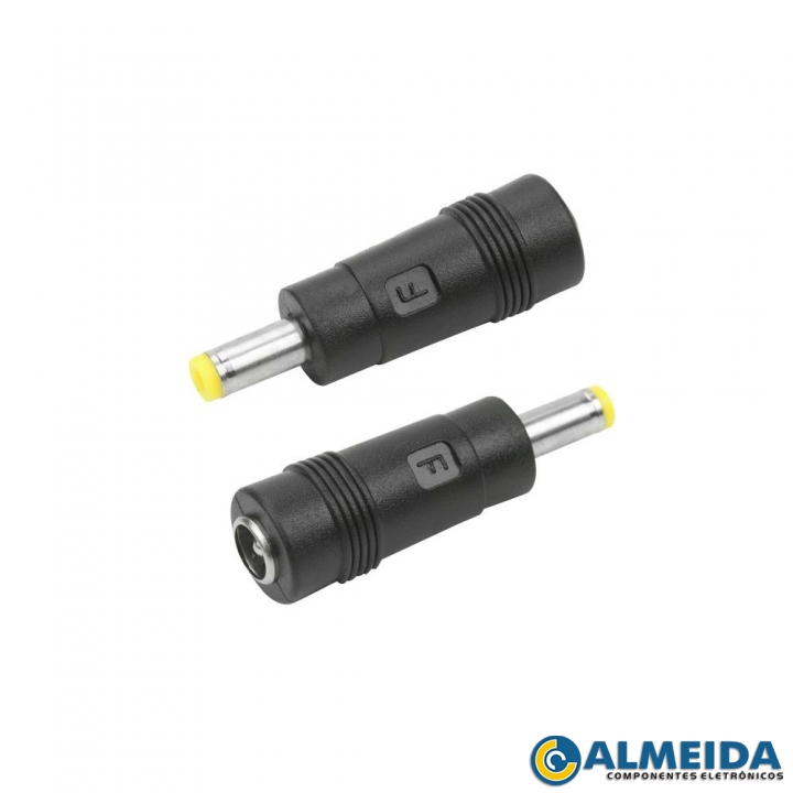 PLUG ADAPTADOR P4 5.5X2.1MM FEMEA P/ 4.8X1.7MM F MACHO (PCT 10PCS)