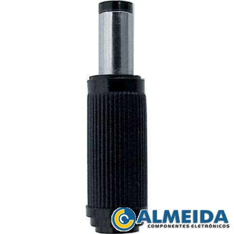 PLUG P4 5.5X2.5MM 12,5MM S/ RABICHO TOZZ