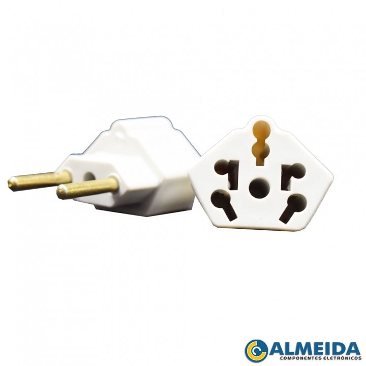 PINO ADAPTADOR TOMADA UNIVERSAL 10A/20A