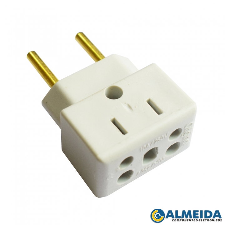 PINO ADAPTADOR BOB ESPONJA 10A/20A RETANGULAR
