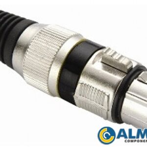 CONECTOR XLR CANON FEMEA 3 POLOS LE-5592 IT-BLUE (PRETO)