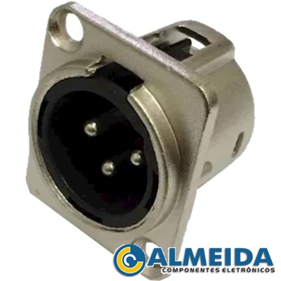 CONECTOR XLR CANON PAINEL MACHO YS146 BULK