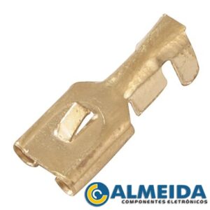 TERMINAL DE ENCAIXE FEMEA COM TRAVA  (100 PCS)