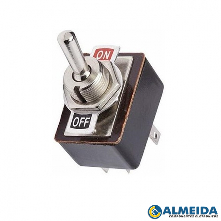 CHAVE ALAVANCA 6P ON/OFF 5A 250VAC KN3-3