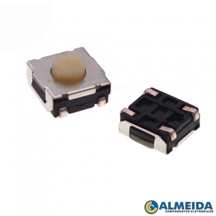 CHAVE TOQUE SMD 4 TERMINAIS HORIZONTAL 6X6X3.4MM
