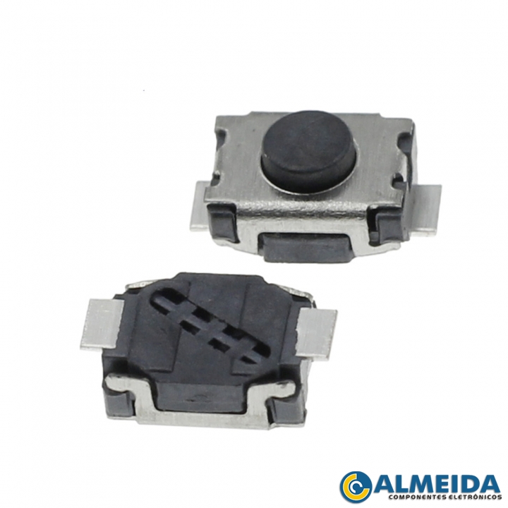 CHAVE TOQUE SMD 2 TERMINAIS HORIZONTAL 3X4X2MM