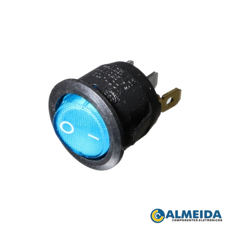 CHAVE GANGORRA KCD1-105 3 PINOS C/LED REDONDA AZUL