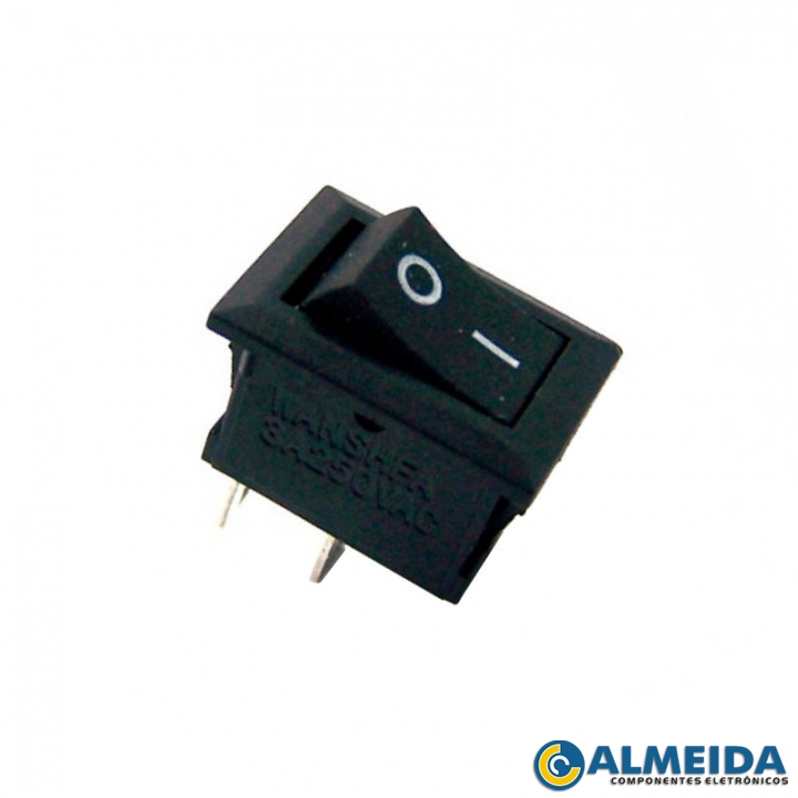 CHAVE GANGORRA KCD11-101 MINI 2 TERM. 3A/250VAC 1.5CX1LX1A CM