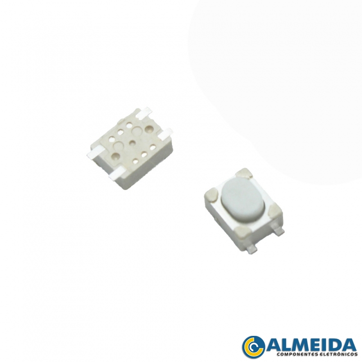 CHAVE TOQUE SMD 4 TERMINAIS HORIZONTAL 3X4X2.5MM