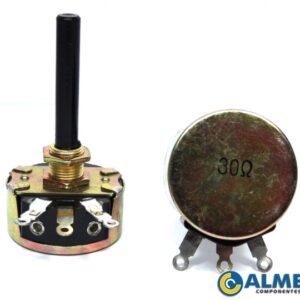 POTENCIOMETRO FIO WX32 30MM 30R L40 4W ASTE PLASTICA (ACEL)