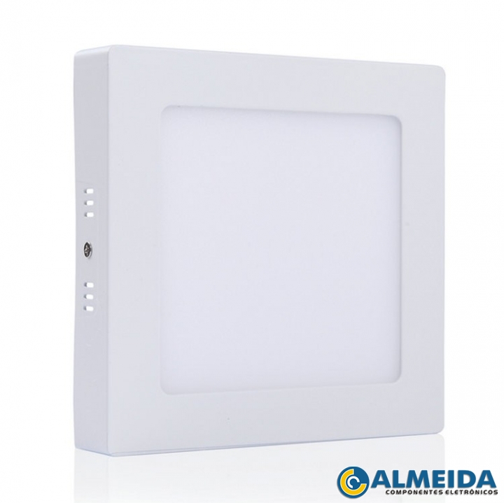 LUMINARIA LED SOBREPOR 6W 6500K BRANCO FRIO QUADRADA EXBOM