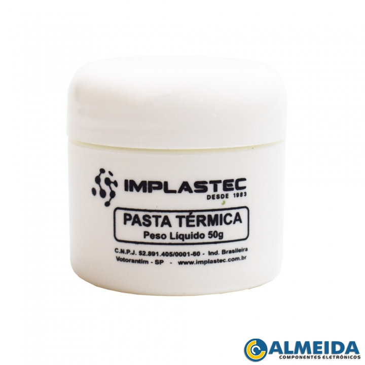 PASTA TERMICA 50 GRAMAS POTE IMPLASTEC