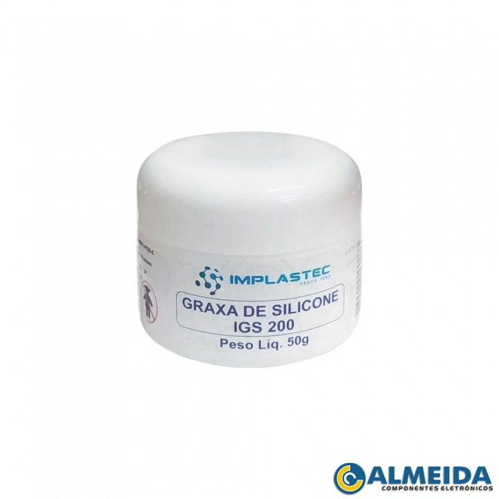 GRAXA DE SILICONE 50 GRAMAS POTE IMPLASTEC