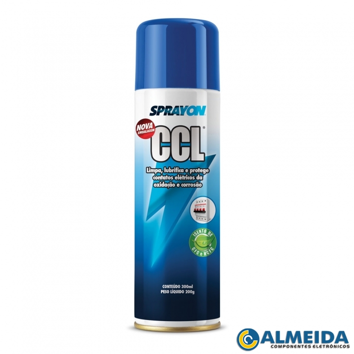 SPRAY CCL LIMP/LUBRI/PROT CONTATOS ELETRICOS 300ML (SPRAYON)