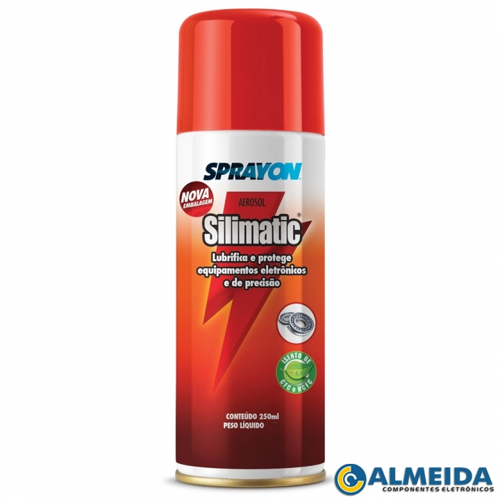 SPRAY SILIMATIC LUBRIFICA E PROT. EQUIP.ELETRONICO 250ML (SPRAYON)