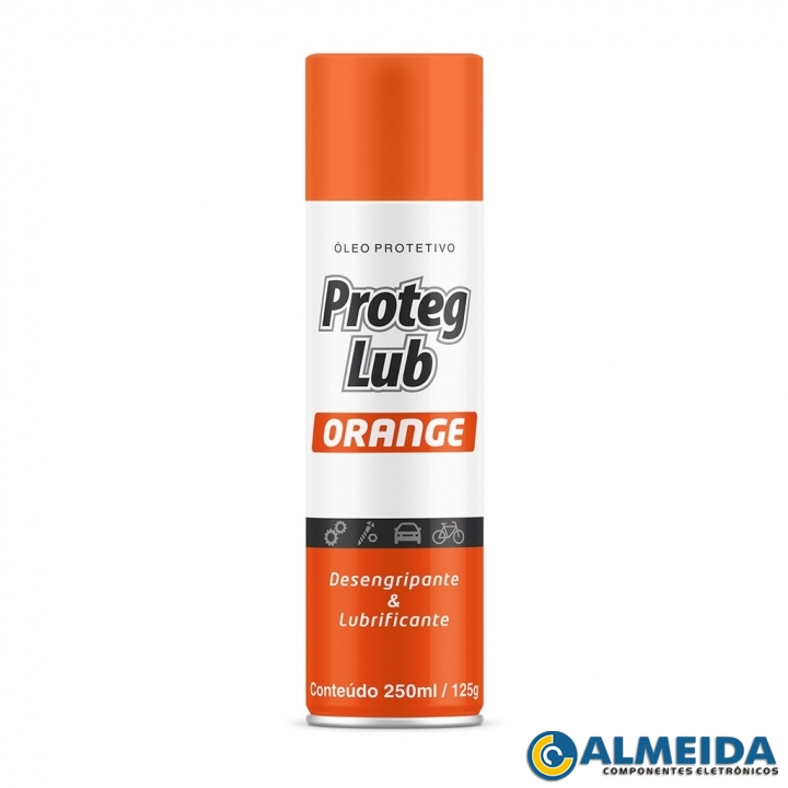 SPRAY DESENGRIPANTE E LUBRIFICANTE ORANGE 250ML PROTEG