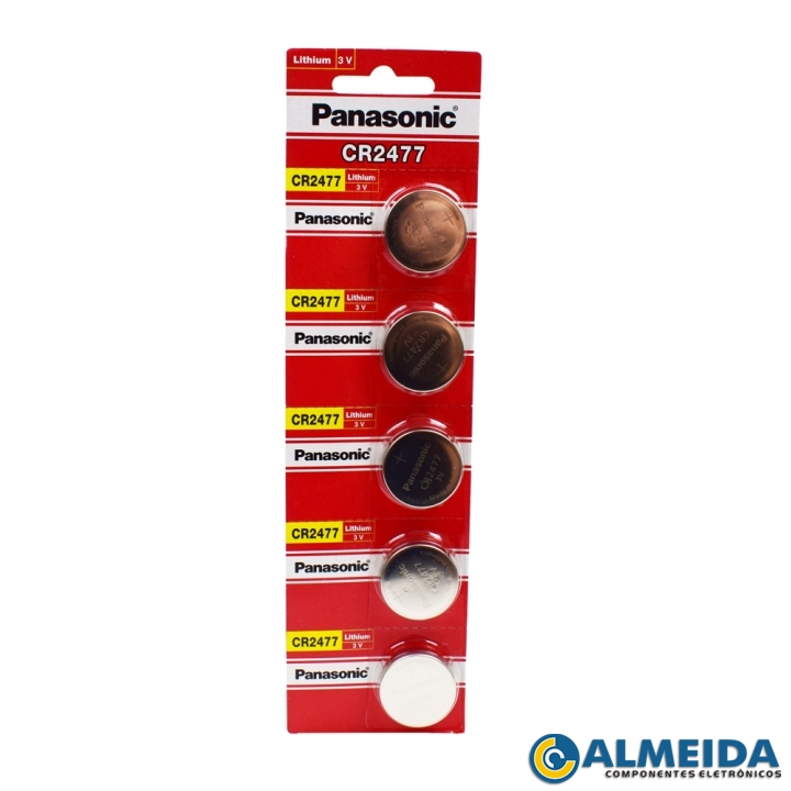 BATERIA LITHIUM CR2477 PANASONIC (UNITARIO)