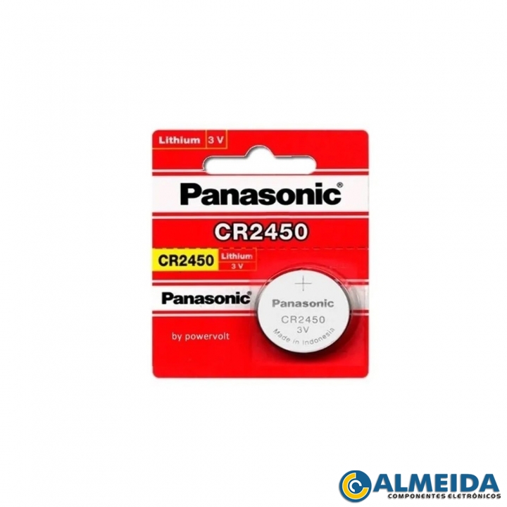 BATERIA LITHIUM CR2450 3V PANASONIC (UNITARIO)