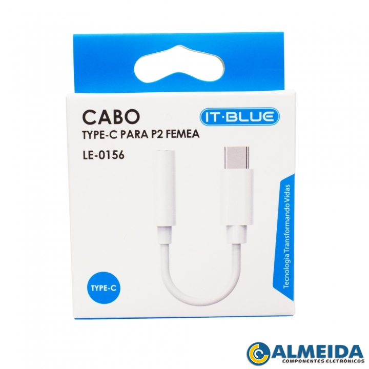 CABO ADAPTADOR TIPO C PARA P2 LE-0156 IT-BLUE