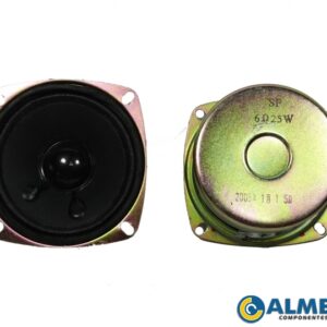 ALTO FALANTE 3 POLEGADAS 6 OHMS 25W QUADRADO C/SUSP. ALNICO