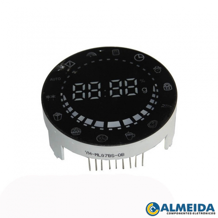 DISPLAY MICROONDAS PHILCO PME31 YLC070AMB-V0