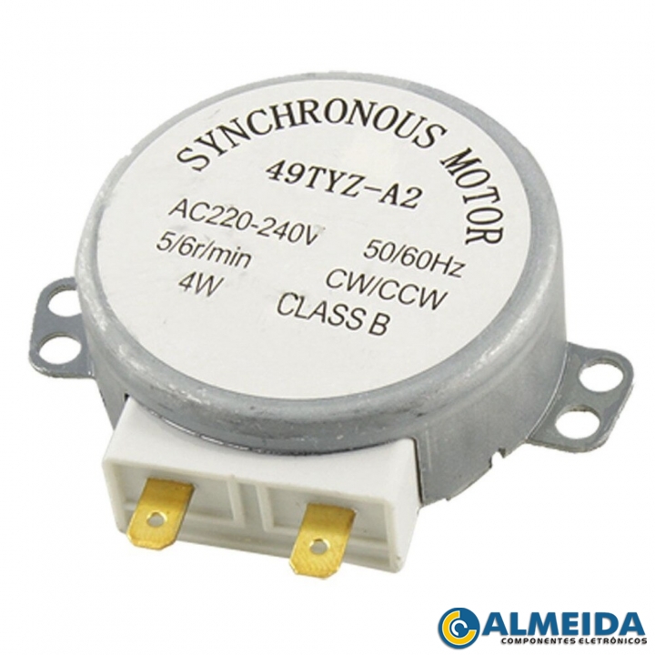MOTOR PARA PRATO MICROONDAS AC-220/240V 5/6RPM 4W 60HZ