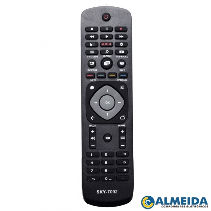 CONTROLE LCD PHILIPS 4K SMART NETFLIX 50PUG6700/78 SKY-7092