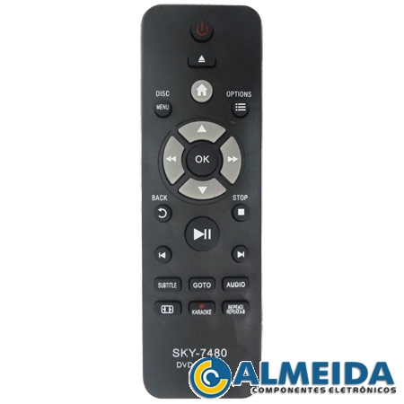 CONTROLE DVD PHILIPS DVP3680/DVP3820/DVP3850 SKY-7480