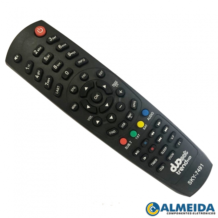 CONTROLE RECEPTOR DUOSAT TREND HD SKY-7491