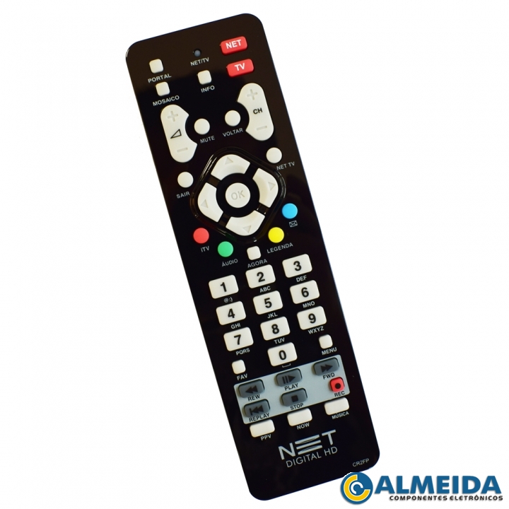 CONTROLE RECEPTOR NET CLARO DIGITAL HD CR2FP SKY-9198-N