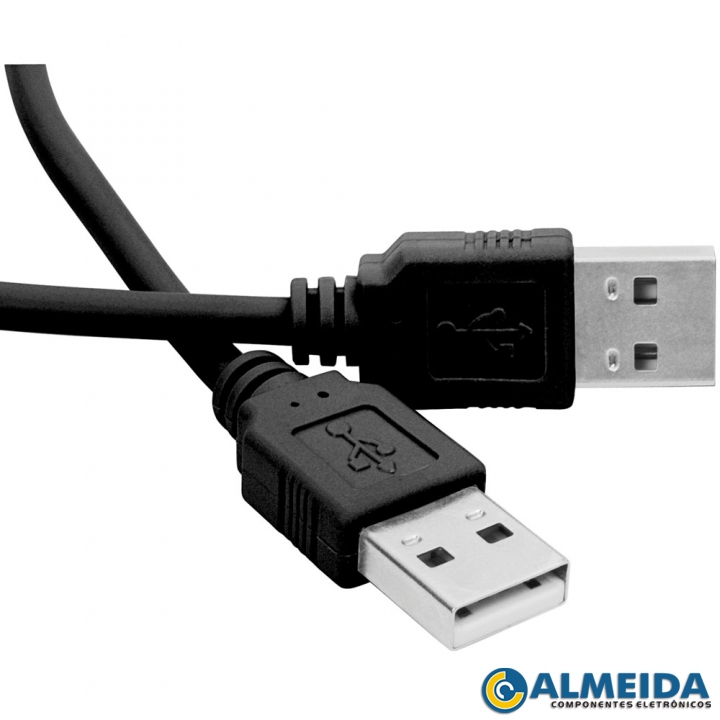 CABO USB A MACHO + A MACHO 2.0 1,5 METROS