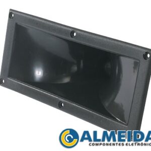 CORNETA LC 23/25 RETANGULAR PRETO