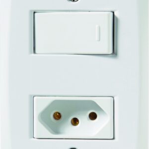INTERRUPTOR SIMPLES+TOMADA 2P+T 10A/250V (TRAMONTINA)