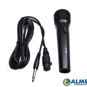 MICROFONE MP-308 C/CABO PRATA (MIPU)