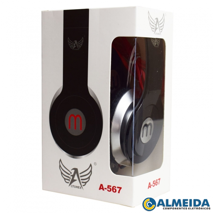 FONE DE OUVIDO HEADFONE AJUSTAVEL A-567 ALTOMEX
