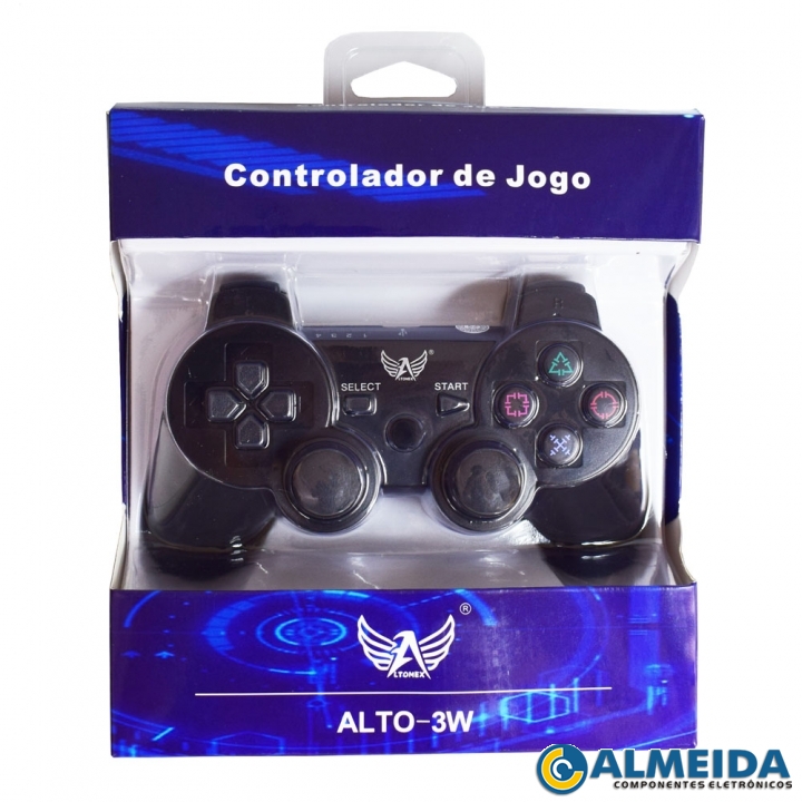 CONTROLE JOYSTICK S/FIO C/ANALOGICO PARA PS3 ALTO-3W ALTOMEX