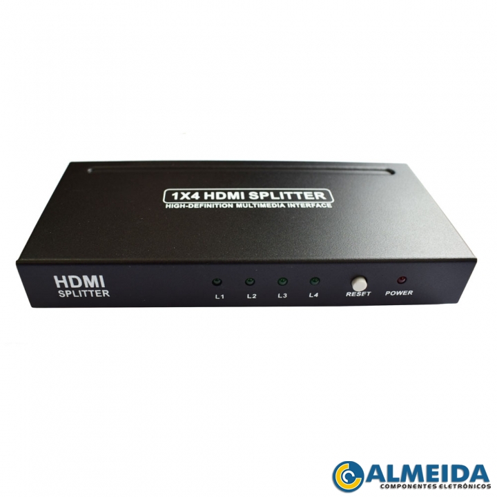 SPLITTER HDMI 1X4 DIVISOR FULL HD 1.4 MTV-114 TOMATE