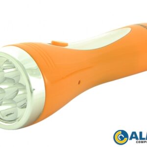 LANTERNA RECARREGAVEL  6 LEDS LARANJA (ALFACELL)
