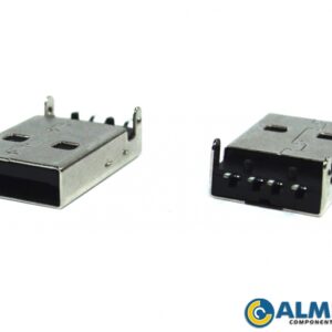 CONECTOR USB MACHO C/SUPORTE PLACA 180